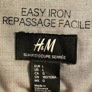 H&M gray dress shirt
